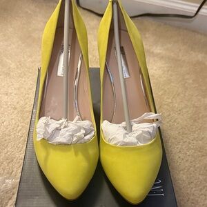 INC International Concepts Yellow Heels
